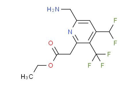 AM47671 | 1361886-22-7 | Ethyl 6-(aminomethyl)-4-(difluoromethyl)-3-(trifluoromethyl)pyridine-2-acetate