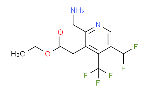 AM47676 | 1361814-34-7 | Ethyl 2-(aminomethyl)-5-(difluoromethyl)-4-(trifluoromethyl)pyridine-3-acetate