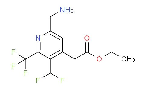 AM47678 | 1361780-12-2 | Ethyl 6-(aminomethyl)-3-(difluoromethyl)-2-(trifluoromethyl)pyridine-4-acetate