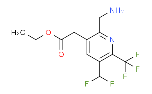 AM47679 | 1361881-90-4 | Ethyl 2-(aminomethyl)-5-(difluoromethyl)-6-(trifluoromethyl)pyridine-3-acetate