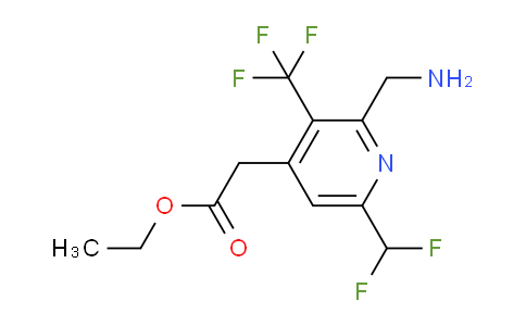 AM47680 | 1361844-98-5 | Ethyl 2-(aminomethyl)-6-(difluoromethyl)-3-(trifluoromethyl)pyridine-4-acetate