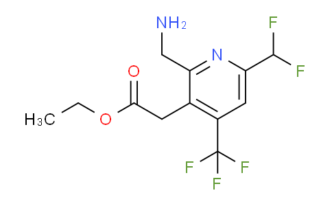 AM47682 | 1361467-40-4 | Ethyl 2-(aminomethyl)-6-(difluoromethyl)-4-(trifluoromethyl)pyridine-3-acetate