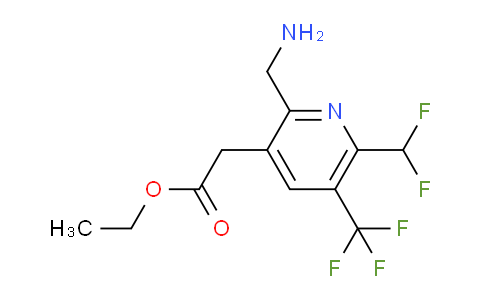 AM47684 | 1361765-03-8 | Ethyl 2-(aminomethyl)-6-(difluoromethyl)-5-(trifluoromethyl)pyridine-3-acetate