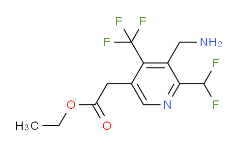 AM47686 | 1361701-05-4 | Ethyl 3-(aminomethyl)-2-(difluoromethyl)-4-(trifluoromethyl)pyridine-5-acetate