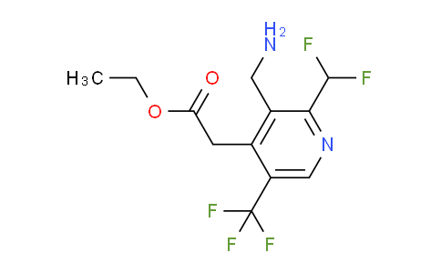 AM47688 | 1361797-96-7 | Ethyl 3-(aminomethyl)-2-(difluoromethyl)-5-(trifluoromethyl)pyridine-4-acetate
