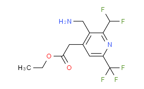 AM47690 | 1361814-44-9 | Ethyl 3-(aminomethyl)-2-(difluoromethyl)-6-(trifluoromethyl)pyridine-4-acetate