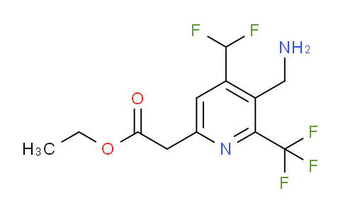 AM47693 | 1361905-57-8 | Ethyl 3-(aminomethyl)-4-(difluoromethyl)-2-(trifluoromethyl)pyridine-6-acetate