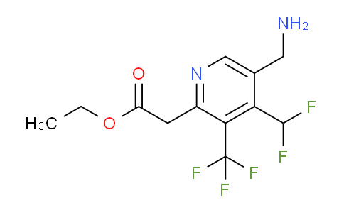 AM47695 | 1361845-06-8 | Ethyl 5-(aminomethyl)-4-(difluoromethyl)-3-(trifluoromethyl)pyridine-2-acetate