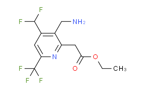 AM47696 | 1361467-45-9 | Ethyl 3-(aminomethyl)-4-(difluoromethyl)-6-(trifluoromethyl)pyridine-2-acetate