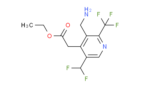 AM47698 | 1361868-76-9 | Ethyl 3-(aminomethyl)-5-(difluoromethyl)-2-(trifluoromethyl)pyridine-4-acetate
