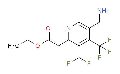 AM47701 | 1361814-54-1 | Ethyl 5-(aminomethyl)-3-(difluoromethyl)-4-(trifluoromethyl)pyridine-2-acetate