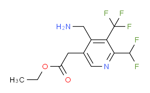 AM47704 | 1361845-14-8 | Ethyl 4-(aminomethyl)-2-(difluoromethyl)-3-(trifluoromethyl)pyridine-5-acetate