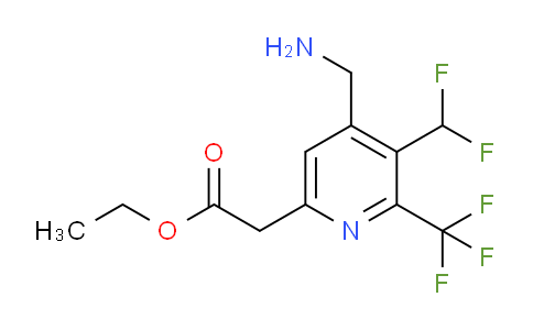 AM47711 | 1361765-15-2 | Ethyl 4-(aminomethyl)-3-(difluoromethyl)-2-(trifluoromethyl)pyridine-6-acetate