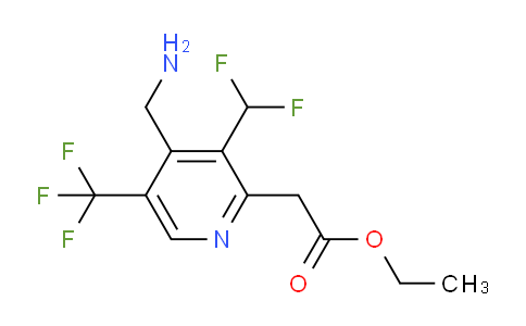 AM47712 | 1361750-82-4 | Ethyl 4-(aminomethyl)-3-(difluoromethyl)-5-(trifluoromethyl)pyridine-2-acetate