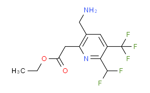 AM47717 | 1361905-91-0 | Ethyl 5-(aminomethyl)-2-(difluoromethyl)-3-(trifluoromethyl)pyridine-6-acetate
