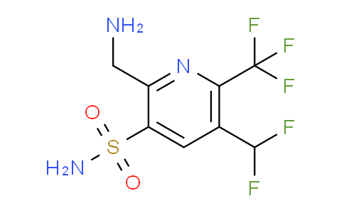 2-(Aminomethyl)-5-(difluoromethyl)-6-(trifluoromethyl)pyridine-3-sulfonamide