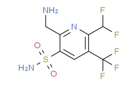 2-(Aminomethyl)-6-(difluoromethyl)-5-(trifluoromethyl)pyridine-3-sulfonamide