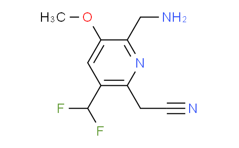 2-(Aminomethyl)-5-(difluoromethyl)-3-methoxypyridine-6-acetonitrile