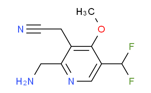 2-(Aminomethyl)-5-(difluoromethyl)-4-methoxypyridine-3-acetonitrile