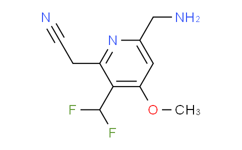 6-(Aminomethyl)-3-(difluoromethyl)-4-methoxypyridine-2-acetonitrile