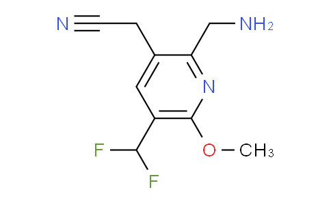 2-(Aminomethyl)-5-(difluoromethyl)-6-methoxypyridine-3-acetonitrile