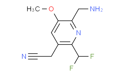 2-(Aminomethyl)-6-(difluoromethyl)-3-methoxypyridine-5-acetonitrile