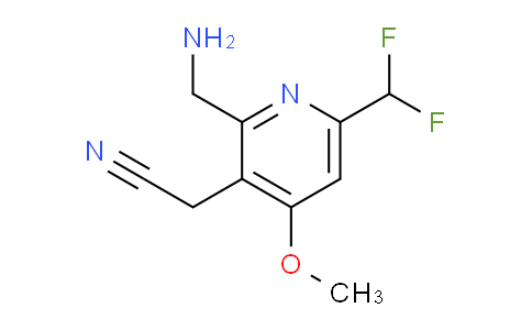 2-(Aminomethyl)-6-(difluoromethyl)-4-methoxypyridine-3-acetonitrile