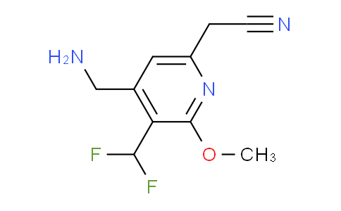 4-(Aminomethyl)-3-(difluoromethyl)-2-methoxypyridine-6-acetonitrile
