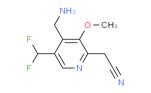 4-(Aminomethyl)-5-(difluoromethyl)-3-methoxypyridine-2-acetonitrile
