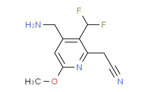 4-(Aminomethyl)-3-(difluoromethyl)-6-methoxypyridine-2-acetonitrile