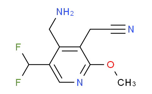 4-(Aminomethyl)-5-(difluoromethyl)-2-methoxypyridine-3-acetonitrile
