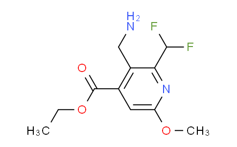 AM48122 | 1361750-93-7 | Ethyl 3-(aminomethyl)-2-(difluoromethyl)-6-methoxypyridine-4-carboxylate
