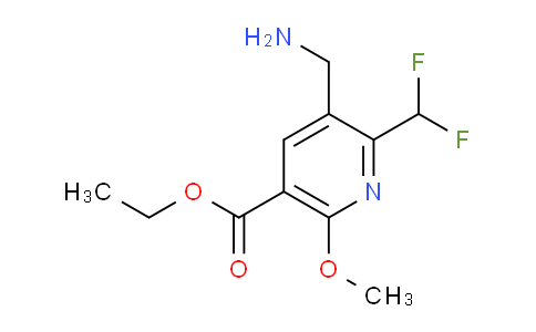 AM48123 | 1361706-00-4 | Ethyl 3-(aminomethyl)-2-(difluoromethyl)-6-methoxypyridine-5-carboxylate
