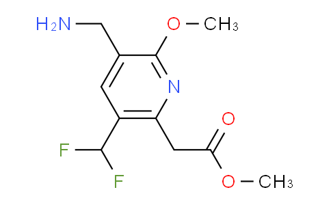 AM48126 | 1361471-88-6 | Methyl 3-(aminomethyl)-5-(difluoromethyl)-2-methoxypyridine-6-acetate