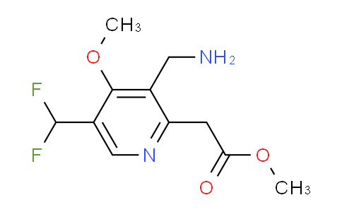 AM48127 | 1361917-20-5 | Methyl 3-(aminomethyl)-5-(difluoromethyl)-4-methoxypyridine-2-acetate