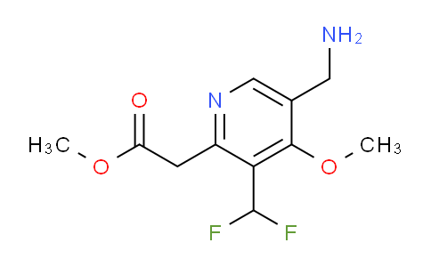 AM48128 | 1361734-19-1 | Methyl 5-(aminomethyl)-3-(difluoromethyl)-4-methoxypyridine-2-acetate