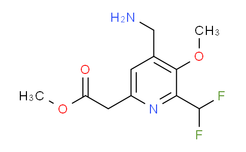 AM48132 | 1361707-12-1 | Methyl 4-(aminomethyl)-2-(difluoromethyl)-3-methoxypyridine-6-acetate