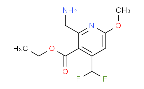 Ethyl 2-(aminomethyl)-4-(difluoromethyl)-6-methoxypyridine-3-carboxylate
