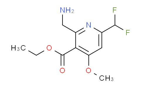 AM48229 | 1361733-10-9 | Ethyl 2-(aminomethyl)-6-(difluoromethyl)-4-methoxypyridine-3-carboxylate
