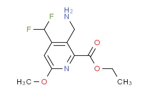 AM48234 | 1361733-21-2 | Ethyl 3-(aminomethyl)-4-(difluoromethyl)-6-methoxypyridine-2-carboxylate