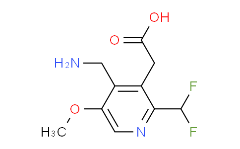 4-(Aminomethyl)-2-(difluoromethyl)-5-methoxypyridine-3-acetic acid