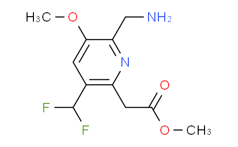 AM48323 | 1361798-18-6 | Methyl 2-(aminomethyl)-5-(difluoromethyl)-3-methoxypyridine-6-acetate
