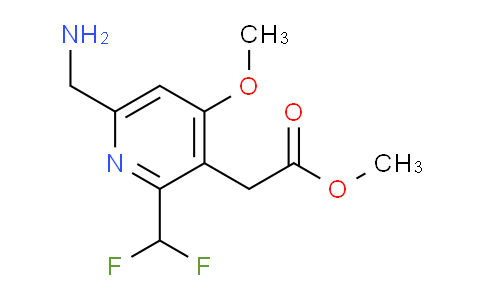 Methyl 6-(aminomethyl)-2-(difluoromethyl)-4-methoxypyridine-3-acetate