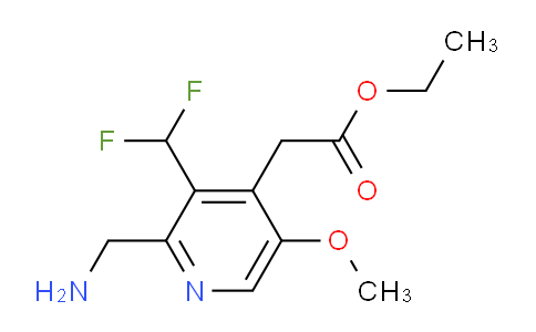 AM48356 | 1361893-79-9 | Ethyl 2-(aminomethyl)-3-(difluoromethyl)-5-methoxypyridine-4-acetate