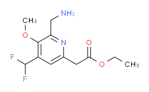 AM48361 | 1361707-30-3 | Ethyl 2-(aminomethyl)-4-(difluoromethyl)-3-methoxypyridine-6-acetate