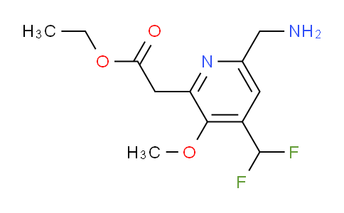 AM48363 | 1361904-02-0 | Ethyl 6-(aminomethyl)-4-(difluoromethyl)-3-methoxypyridine-2-acetate