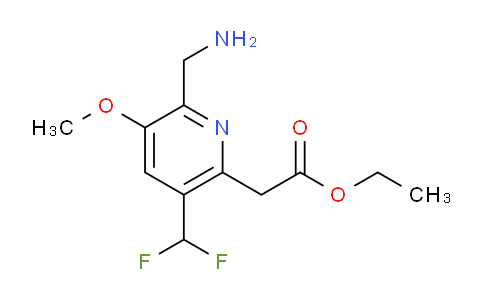 AM48367 | 1361917-36-3 | Ethyl 2-(aminomethyl)-5-(difluoromethyl)-3-methoxypyridine-6-acetate