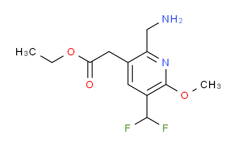 AM48371 | 1361893-87-9 | Ethyl 2-(aminomethyl)-5-(difluoromethyl)-6-methoxypyridine-3-acetate