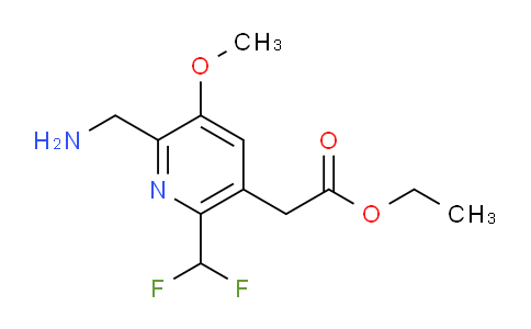 AM48373 | 1361472-09-4 | Ethyl 2-(aminomethyl)-6-(difluoromethyl)-3-methoxypyridine-5-acetate