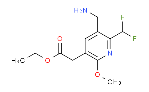 AM48383 | 1361815-84-0 | Ethyl 3-(aminomethyl)-2-(difluoromethyl)-6-methoxypyridine-5-acetate